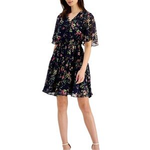 Taylor Navy Floral Mini Dress